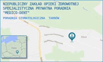 PORADNIA STOMATOLOGICZNA - NIEPUBLICZNY ZAKŁAD OPIEKI ZDROWOTNEJ SPECJALISTYCZNA PRYWATNA PORADNIA "MEDICO-DENT" - UL. ZYGMUNTA KRASIŃSKIEGO 6A,  TARNÓW