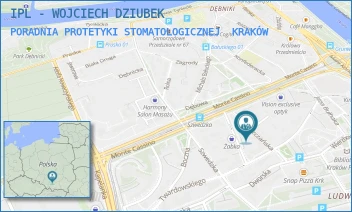 PORADNIA PROTETYKI STOMATOLOGICZNEJ - IPL - WOJCIECH DZIUBEK - UL. MIESZCZAŃSKA 4,  KRAKÓW