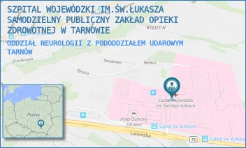 ODDZIAŁ NEUROLOGII Z PODODDZIAŁEM UDAROWYM - SZPITAL WOJEWÓDZKI IM.ŚW.ŁUKASZA SAMODZIELNY PUBLICZNY ZAKŁAD OPIEKI ZDROWOTNEJ W TARNOWIE - UL. LWOWSKA 178A,  TARNÓW