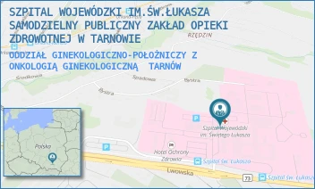 ODDZIAŁ GINEKOLOGICZNO-POŁOŻNICZY Z ONKOLOGIĄ GINEKOLOGICZNĄ - SZPITAL WOJEWÓDZKI IM.ŚW.ŁUKASZA SAMODZIELNY PUBLICZNY ZAKŁAD OPIEKI ZDROWOTNEJ W TARNOWIE - UL. LWOWSKA 178A,  TARNÓW