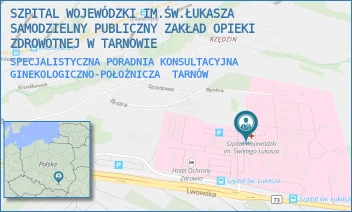 SPECJALISTYCZNA PORADNIA KONSULTACYJNA GINEKOLOGICZNO-POŁOŻNICZA - SZPITAL WOJEWÓDZKI IM.ŚW.ŁUKASZA SAMODZIELNY PUBLICZNY ZAKŁAD OPIEKI ZDROWOTNEJ W TARNOWIE - UL. LWOWSKA 178A,  TARNÓW