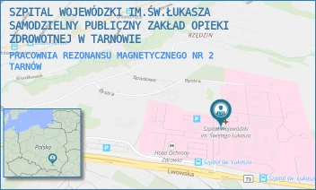 PRACOWNIA REZONANSU MAGNETYCZNEGO NR 2 - SZPITAL WOJEWÓDZKI IM.ŚW.ŁUKASZA SAMODZIELNY PUBLICZNY ZAKŁAD OPIEKI ZDROWOTNEJ W TARNOWIE - UL. LWOWSKA 178A,  TARNÓW