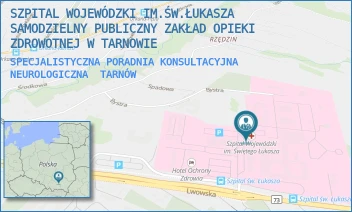 SPECJALISTYCZNA PORADNIA KONSULTACYJNA NEUROLOGICZNA - SZPITAL WOJEWÓDZKI IM.ŚW.ŁUKASZA SAMODZIELNY PUBLICZNY ZAKŁAD OPIEKI ZDROWOTNEJ W TARNOWIE - UL. LWOWSKA 178A,  TARNÓW