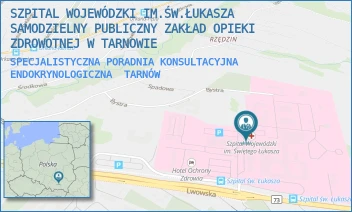 SPECJALISTYCZNA PORADNIA KONSULTACYJNA ENDOKRYNOLOGICZNA - SZPITAL WOJEWÓDZKI IM.ŚW.ŁUKASZA SAMODZIELNY PUBLICZNY ZAKŁAD OPIEKI ZDROWOTNEJ W TARNOWIE - UL. LWOWSKA 178A,  TARNÓW