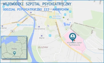 ODDZIAŁ PSYCHIATRYCZNY III - WOJEWÓDZKI SZPITAL PSYCHIATRYCZNY - UL. JAROSŁAWA DĄBROWSKIEGO 19,  ANDRYCHÓW