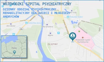 DZIENNY ODDZIAŁ PSYCHIATRYCZNY REHABILITACYJNY DLA DZIECI I MŁODZIEŻY - WOJEWÓDZKI SZPITAL PSYCHIATRYCZNY - UL. JAROSŁAWA DĄBROWSKIEGO 19,  ANDRYCHÓW