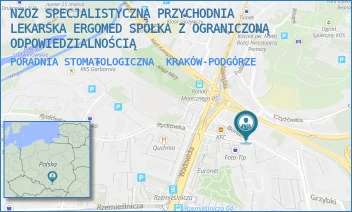 PORADNIA STOMATOLOGICZNA - NZOZ SPECJALISTYCZNA PRZYCHODNIA LEKARSKA ERGOMED SPÓŁKA Z OGRANICZONĄ ODPOWIEDZIALNOŚCIĄ - UL. BONARKA 18,  KRAKÓW-PODGÓRZE