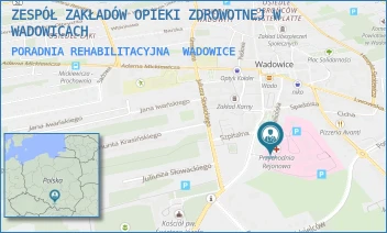 PORADNIA REHABILITACYJNA - ZESPÓŁ ZAKŁADÓW OPIEKI ZDROWOTNEJ W WADOWICACH - UL. KARMELICKA 5,  WADOWICE
