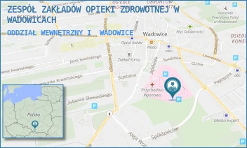 ODDZIAŁ WEWNĘTRZNY I - ZESPÓŁ ZAKŁADÓW OPIEKI ZDROWOTNEJ W WADOWICACH - UL. KARMELICKA 7B,  WADOWICE