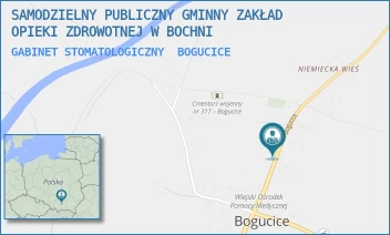 GABINET STOMATOLOGICZNY - SAMODZIELNY PUBLICZNY GMINNY ZAKŁAD OPIEKI ZDROWOTNEJ W BOCHNI - UL. BOGUCICE 30,  BOGUCICE