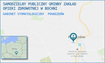 GABINET STOMATOLOGICZNY - SAMODZIELNY PUBLICZNY GMINNY ZAKŁAD OPIEKI ZDROWOTNEJ W BOCHNI - UL. POGWIZDÓW 218,  POGWIZDÓW