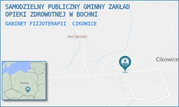 GABINET FIZJOTERAPII - SAMODZIELNY PUBLICZNY GMINNY ZAKŁAD OPIEKI ZDROWOTNEJ W BOCHNI - CIKOWICE 69,  CIKOWICE