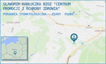 PORADNIA STOMATOLOGICZNA - PSARY - SŁAWOMIR KADŁUCZKA NZOZ "CENTRUM PROMOCJI I OCHRONY ZDROWIA" - UL. WSPÓLNA 6,  PSARY