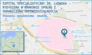 PORADNIA UROLOGICZNA - SZPITAL SPECJALISTYCZNY IM. LUDWIKA RYDYGIERA W KRAKOWIE SPÓŁKA Z OGRANICZONĄ ODPOWIEDZIALNOŚCIĄ - OSIEDLE ZŁOTEJ JESIENI 1,  KRAKÓW