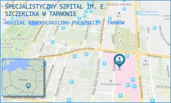 ODDZIAŁ GINEKOLOGICZNO-POŁOŻNICZY - SPECJALISTYCZNY SZPITAL IM. E. SZCZEKLIKA W TARNOWIE - UL. SZPITALNA 13,  TARNÓW