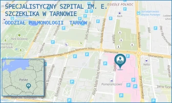 ODDZIAŁ PULMONOLOGII - SPECJALISTYCZNY SZPITAL IM. E. SZCZEKLIKA W TARNOWIE - UL. SZPITALNA 13,  TARNÓW