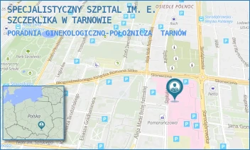 PORADNIA GINEKOLOGICZNO-POŁOŻNICZA - SPECJALISTYCZNY SZPITAL IM. E. SZCZEKLIKA W TARNOWIE - UL. SZPITALNA 13,  TARNÓW
