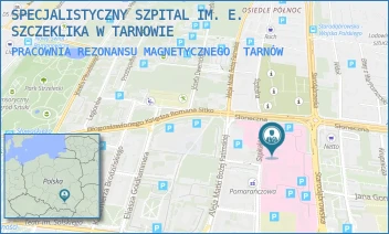PRACOWNIA REZONANSU MAGNETYCZNEGO - SPECJALISTYCZNY SZPITAL IM. E. SZCZEKLIKA W TARNOWIE - UL. SZPITALNA 13,  TARNÓW