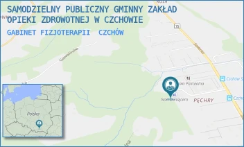 GABINET FIZJOTERAPII - SAMODZIELNY PUBLICZNY GMINNY ZAKŁAD OPIEKI ZDROWOTNEJ W CZCHOWIE - UL. SĄDECKA 183,  CZCHÓW