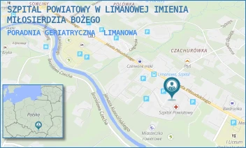 PORADNIA GERIATRYCZNA - SZPITAL POWIATOWY W LIMANOWEJ IMIENIA MIŁOSIERDZIA BOŻEGO - UL. JÓZEFA PIŁSUDSKIEGO 61,  LIMANOWA