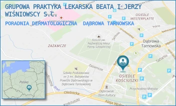 PORADNIA DERMATOLOGICZNA - GRUPOWA PRAKTYKA LEKARSKA BEATA I JERZY WIŚNIOWSCY S.C. - UL. 1 MAJA 6,  DĄBROWA TARNOWSKA