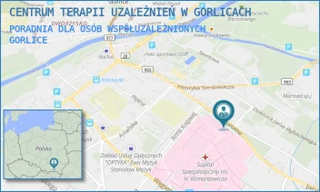 PORADNIA DLA OSÓB WSPÓŁUZALEŻNIONYCH - CENTRUM TERAPII UZALEŻNIEŃ W GORLICACH - UL. UL. SZPITALNA 10A,  GORLICE