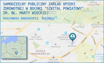 PRACOWNIA ENDOSKOPII - SAMODZIELNY PUBLICZNY ZAKŁAD OPIEKI ZDROWOTNEJ W BOCHNI "SZPITAL POWIATOWY" IM. BŁ. MARTY WIECKIEJ - KRAKOWSKA 31,  BOCHNIA