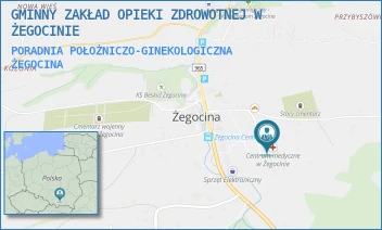 PORADNIA POŁOŻNICZO-GINEKOLOGICZNA - GMINNY ZAKŁAD OPIEKI ZDROWOTNEJ W ŻEGOCINIE - UL. ŻEGOCINA 232,  ŻEGOCINA
