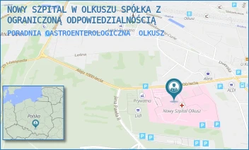 PORADNIA GASTROENTEROLOGICZNA - NOWY SZPITAL W OLKUSZU SPÓŁKA Z OGRANICZONĄ ODPOWIEDZIALNOŚCIĄ - AL. 1000-LECIA 13,  OLKUSZ