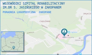 PORADNIA LOGOPEDYCZNA - WOJEWÓDZKI SZPITAL REHABILITACYJNY IM.DR S. JASIŃSKIEGO W ZAKOPANEM - UL. CIĄGŁÓWKA 9,  ZAKOPANE