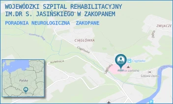 PORADNIA NEUROLOGICZNA - WOJEWÓDZKI SZPITAL REHABILITACYJNY IM.DR S. JASIŃSKIEGO W ZAKOPANEM - UL. CIĄGŁÓWKA 9,  ZAKOPANE