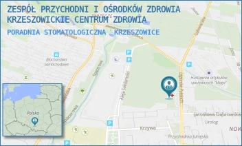 PORADNIA STOMATOLOGICZNA - ZESPÓŁ PRZYCHODNI I OŚRODKÓW ZDROWIA-KRZESZOWICKIE CENTRUM ZDROWIA - UL. LEGIONÓW POLSKICH 30,  KRZESZOWICE