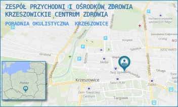 PORADNIA OKULISTYCZNA - ZESPÓŁ PRZYCHODNI I OŚRODKÓW ZDROWIA-KRZESZOWICKIE CENTRUM ZDROWIA - UL. KRAKOWSKA 8,  KRZESZOWICE