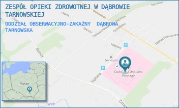 ODDZIAŁ OBSERWACYJNO-ZAKAŹNY - ZESPÓŁ OPIEKI ZDROWOTNEJ W DĄBROWIE TARNOWSKIEJ - UL. SZPITALNA 1,  DĄBROWA TARNOWSKA