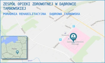 PORADNIA REHABILITACYJNA - ZESPÓŁ OPIEKI ZDROWOTNEJ W DĄBROWIE TARNOWSKIEJ - UL. SZPITALNA 1,  DĄBROWA TARNOWSKA