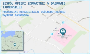 PODODDZIAŁ REHABILITACJI OGÓLNOUSTROJOWEJ - ZESPÓŁ OPIEKI ZDROWOTNEJ W DĄBROWIE TARNOWSKIEJ - UL. SZPITALNA 1,  DĄBROWA TARNOWSKA