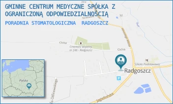 PORADNIA STOMATOLOGICZNA - GMINNE CENTRUM MEDYCZNE SPÓŁKA Z OGRANICZONĄ ODPOWIEDZIALNOŚCIĄ - UL. PL. ŚW. KAZIMIERZA 3,  RADGOSZCZ
