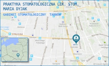 GABINET STOMATOLOGICZNY - PRAKTYKA STOMATOLOGICZNA LEK. STOM. MARIA DYJAK - POWSTAŃCÓW WARSZAWY 6/41-42,  TARNÓW