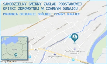 PORADNIA CHIRURGII OGÓLNEJ - SAMODZIELNY GMINNY ZAKŁAD PODSTAWOWEJ OPIEKI ZDROWOTNEJ W CZARNYM DUNAJCU - UL. KAMIENIEC DOLNY 55,  CZARNY DUNAJEC