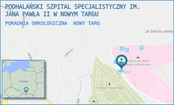 PORADNIA ONKOLOGICZNA - PODHALAŃSKI SZPITAL SPECJALISTYCZNY IM. JANA PAWŁA II W NOWYM TARGU - UL. SZPITALNA 14,  NOWY TARG