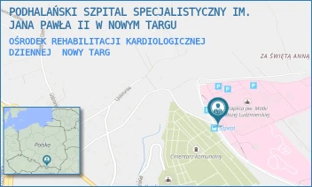 OŚRODEK REHABILITACJI KARDIOLOGICZNEJ DZIENNEJ - PODHALAŃSKI SZPITAL SPECJALISTYCZNY IM. JANA PAWŁA II W NOWYM TARGU - UL. SZPITALNA 14,  NOWY TARG