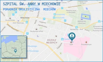 PORADNIA OKULISTYCZNA - SZPITAL ŚW. ANNY W MIECHOWIE - UL. SZPITALNA 3,  MIECHÓW
