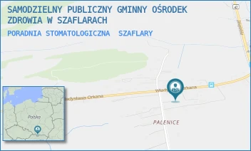 PORADNIA STOMATOLOGICZNA - SAMODZIELNY PUBLICZNY GMINNY OŚRODEK ZDROWIA W SZAFLARACH - UL. WŁADYSŁAWA ORKANA 37C,  SZAFLARY