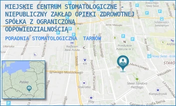 PORADNIA STOMATOLOGICZNA - MIEJSKIE CENTRUM STOMATOLOGICZNE - NIEPUBLICZNY ZAKŁAD OPIEKI ZDROWOTNEJ SPÓŁKA Z OGRANICZONĄ ODPOWIEDZIALNOŚCIĄ - UL. IGNACEGO MOŚCICKIEGO 14,  TARNÓW
