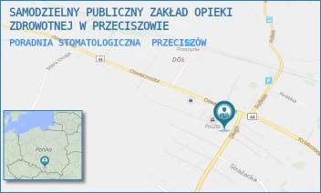 PORADNIA STOMATOLOGICZNA - SAMODZIELNY PUBLICZNY ZAKŁAD OPIEKI ZDROWOTNEJ W PRZECISZOWIE - UL. DŁUGA 4,  PRZECISZÓW