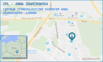CENTRUM STOMATOLOGICZNE RIDENTEM ANNA ZNAMIROWSKA - IPL - ANNA ZNAMIROWSKA - UL. ADAMA BORYCZKI 6,  TARNÓW
