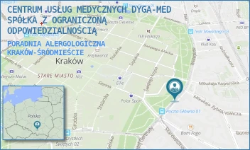 PORADNIA ALERGOLOGICZNA - CENTRUM USŁUG MEDYCZNYCH DYGA-MED SPÓŁKA Z OGRANICZONĄ ODPOWIEDZIALNOŚCIĄ - UL. WESTERPLATTE 18/4,  KRAKÓW-ŚRÓDMIEŚCIE