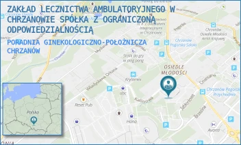 PORADNIA GINEKOLOGICZNO-POŁOŻNICZA - ZAKŁAD LECZNICTWA AMBULATORYJNEGO W CHRZANOWIE SPÓŁKA Z OGRANICZONĄ ODPOWIEDZIALNOŚCIĄ - UL. KALINOWA 7,  CHRZANÓW