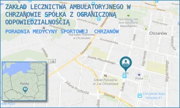 PORADNIA MEDYCYNY SPORTOWEJ - ZAKŁAD LECZNICTWA AMBULATORYJNEGO W CHRZANOWIE SPÓŁKA Z OGRANICZONĄ ODPOWIEDZIALNOŚCIĄ - UL. SOKOŁA 19,  CHRZANÓW