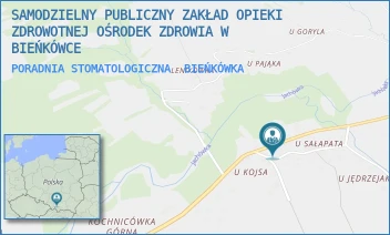 PORADNIA STOMATOLOGICZNA - SAMODZIELNY PUBLICZNY ZAKŁAD OPIEKI ZDROWOTNEJ OŚRODEK ZDROWIA W BIEŃKÓWCE - UL. BIEŃKÓWKA 410,  BIEŃKÓWKA